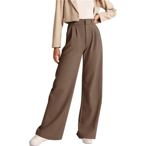 High Waisted Business Casual Pants with Pockets